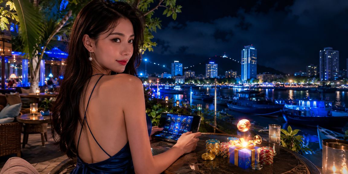 Người chơi tại Vũng Tàu theo dõi tỷ lệ cược thể thao trong quán cà phê ven biển